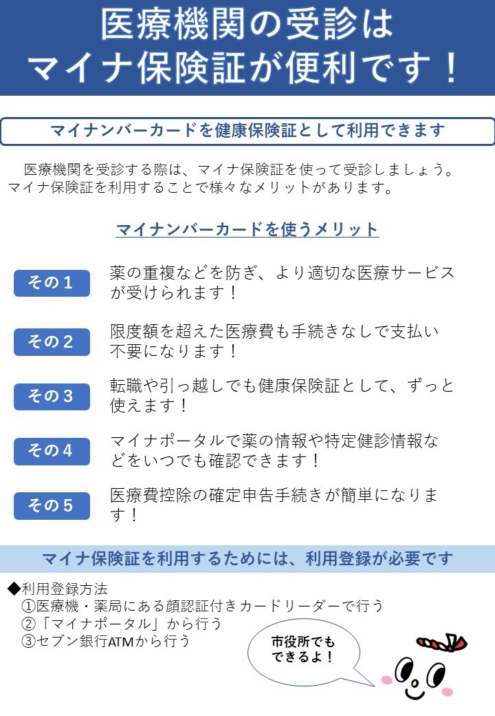 マイナ保険証医療機関受診チラシ