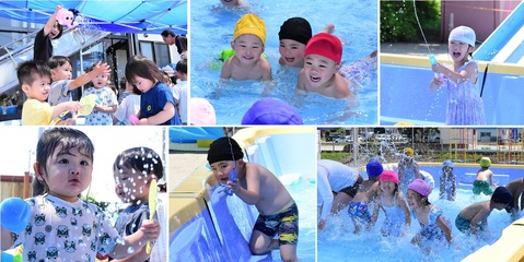 20240620ひまわり保育園プール遊び