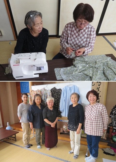 20240607フレアーチュニック作り教室