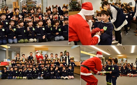 20251224尾花沢幼稚園クリスマス訪問